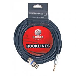 020 Ft Mic Cable Female Xlr To Male Jack Chrome