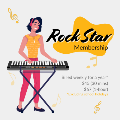 Rockstar Membership - Music lessons