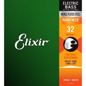 Elixir Strings Nanoweb Single Bass Medium C .032