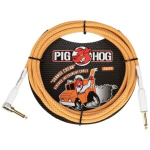 Pig Hog “Orange Creme” Instrument Cable 10ft RA