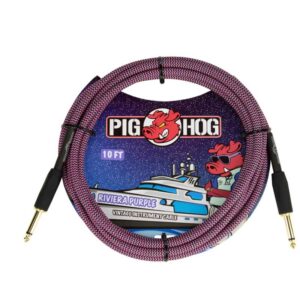 Pig Hog “Riviera Purple” Instrument Cable 10ft