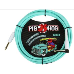 Pig Hog “Seafoam Green” Instrument Cable 10ft RA
