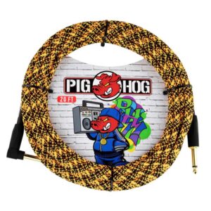 Pig Hog “Graffiti Orange” Instrument Cable 20ft