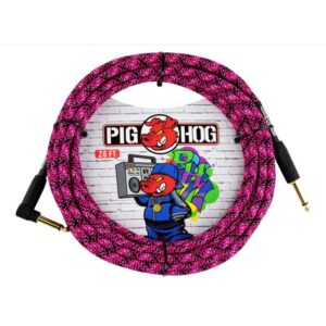 Pig Hog “Graffiti Pink” Instrument Cable 20ft RA
