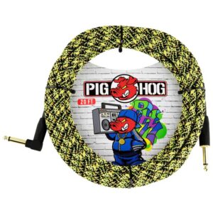 Pig Hog “Graffiti Yellow” Instrument Cable 20ft