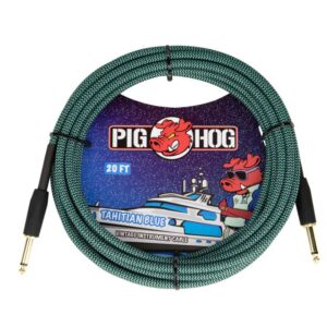 Pig Hog “Tahitian Blue” Instrument Cable 20ft
