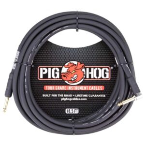 Pig Hog 18.5ft 1/4 – 1/4 Right angle 8mm Inst. C
